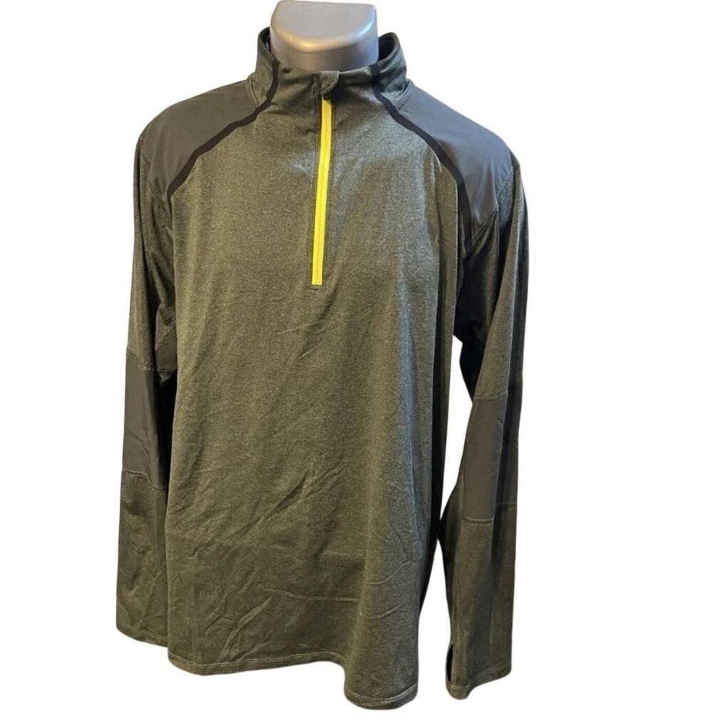 The-north-face Men's Green and Yellow Hoodie